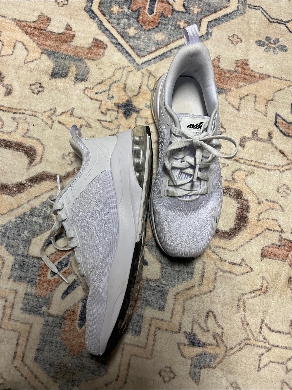 Avia White Mesh Air-Cushion Kids Sneakers
